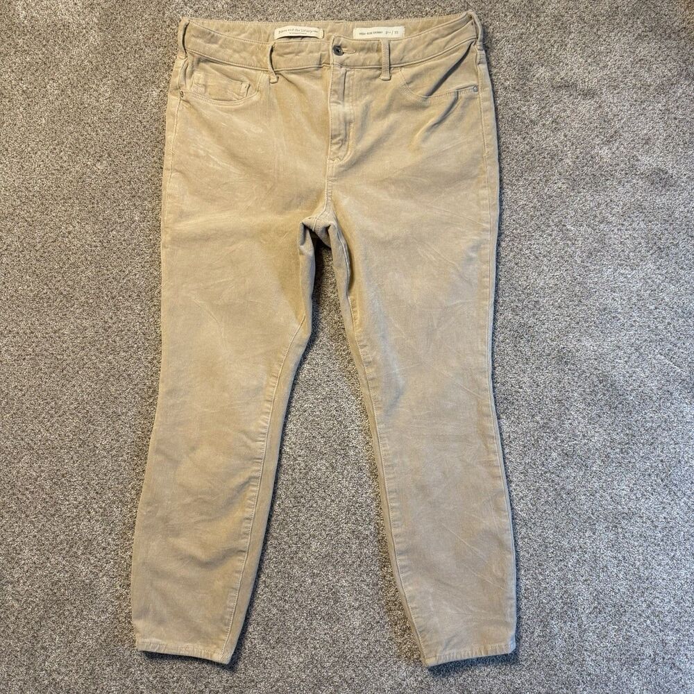 Anthropologie Pilcro And The Letterpress High Rise Skinny Womens 33 Beige